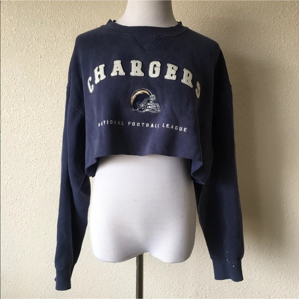 VTG Lee chargers cropped sweater r3